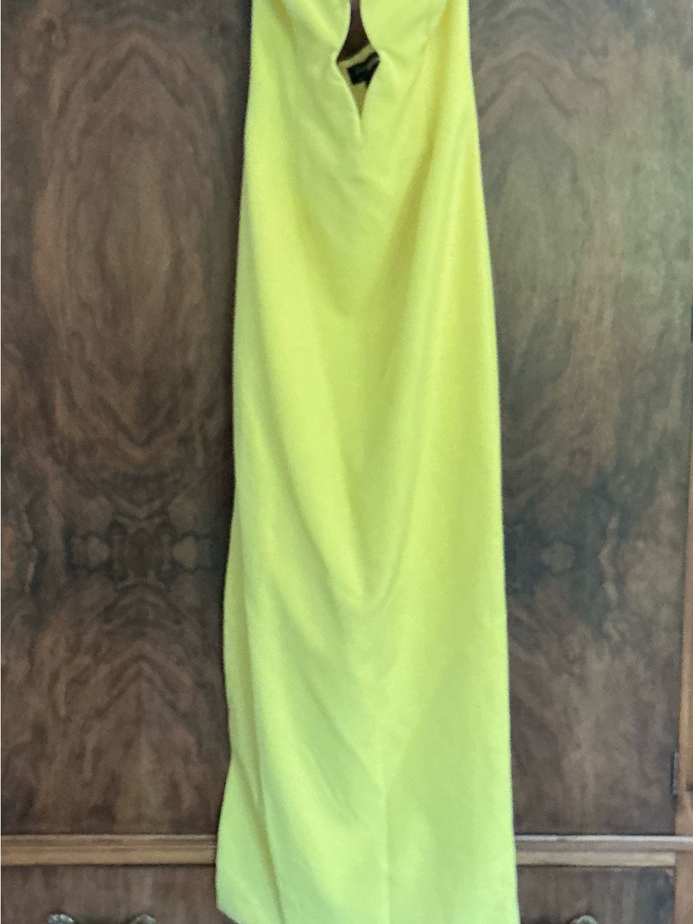 NWOT Bardot Yellow Strapless Maxi Dress